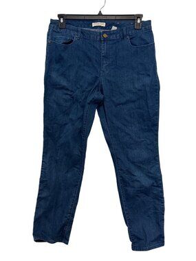 Coldwater Creek Natural Fit Blue Denim Jeans Womens Size 12 Relaxed Straight Leg